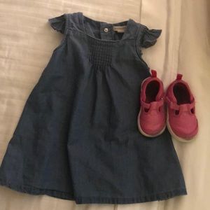 Burt’s bees size 9 months denim dress